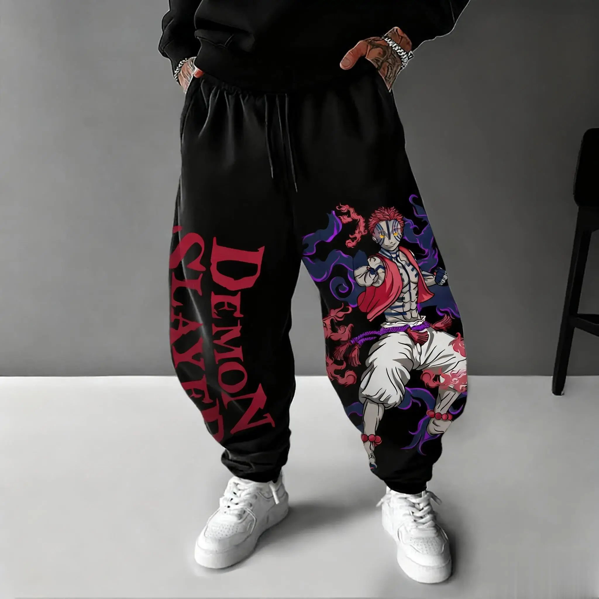 Y2K Winter Clothing - Celana Anime Demon Slayer Akaza 2026
