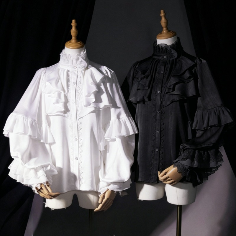 Y2K Winter Clothing - Kemeja Gaya Gothic Lolita Vintage Musim