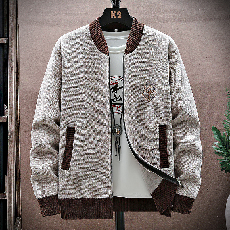 Winter Clothing Trends 2025 - Kardigan Pria Rajutan Sweatercoat 2025 Musim