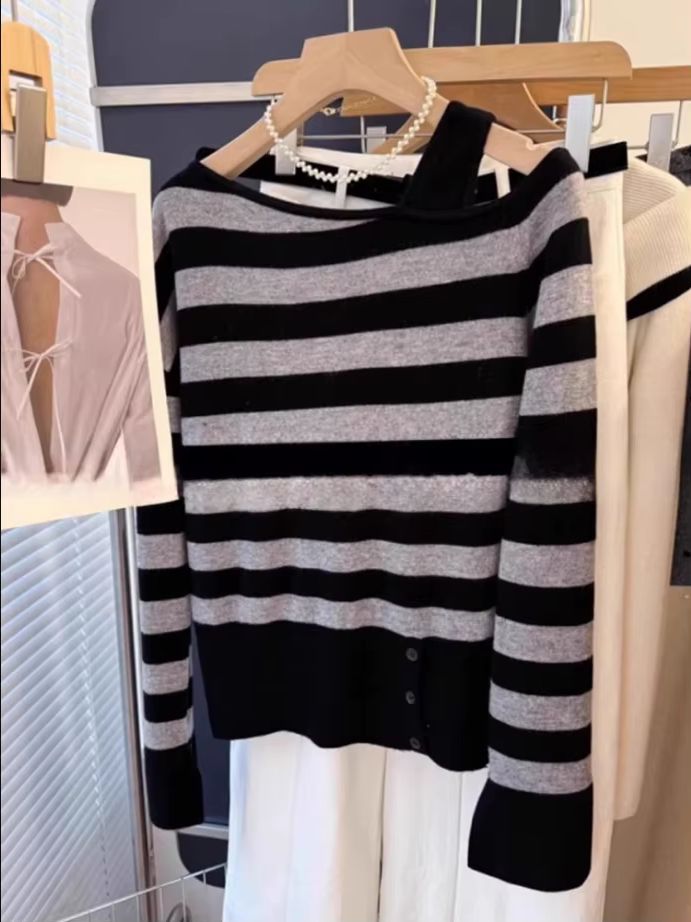 Winter Clothing Korean - Sweater Rajut Gaya Korea Harajuku Y2K
