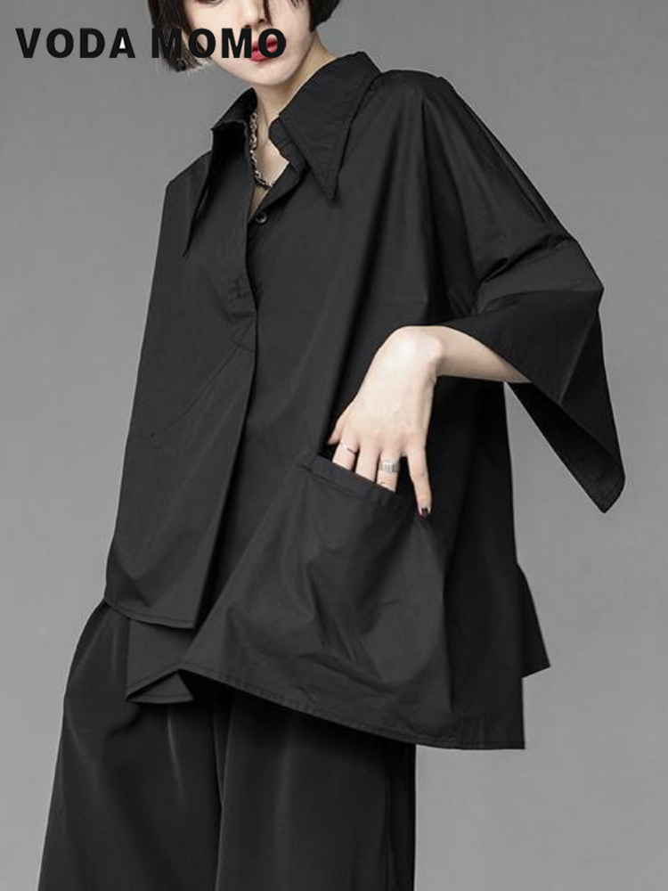 Y2K Winter Clothing - Y2K blus sifon wanita, atasan sekolah