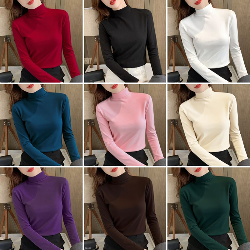 Winter Clothing Trends 2025 - Atasan Wanita Korea Klasik Lengan Panjang