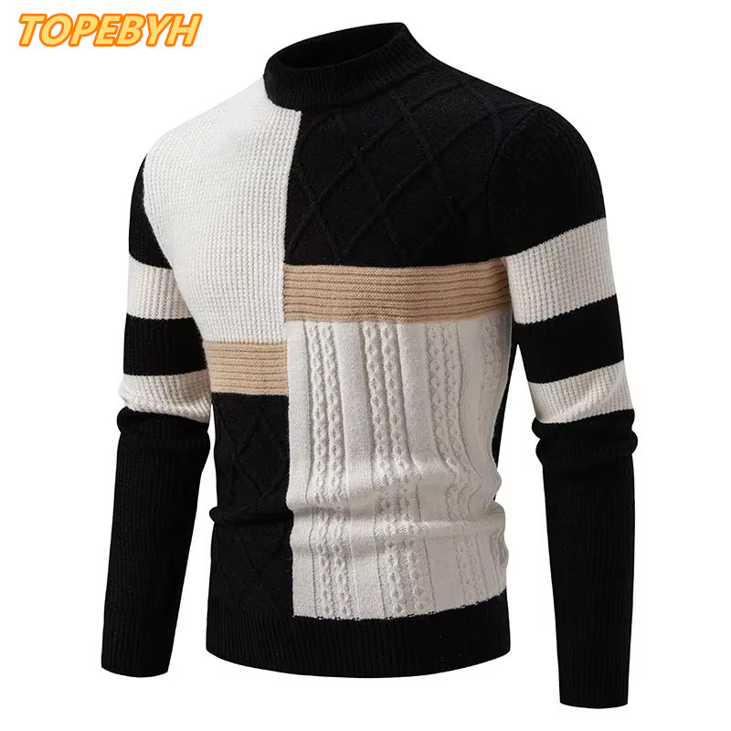 Winter Clothing Trends 2025 - Sweater rajut pria, pakaian pria Blok