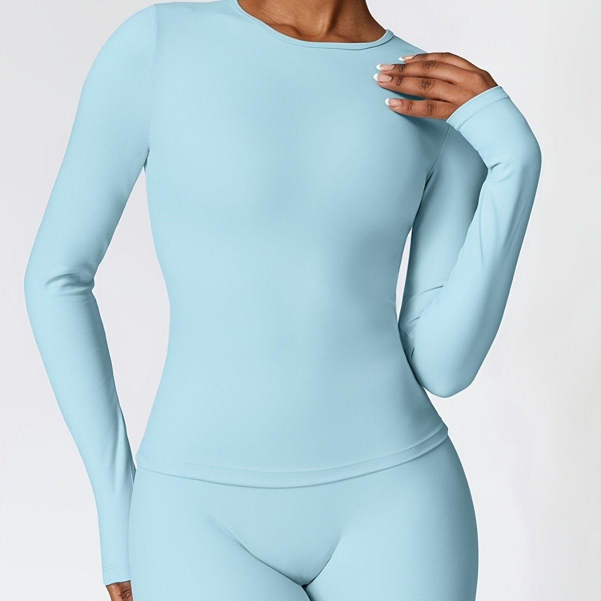 Setelan yoga ketat lengan panj - Winter Clothing Women'S ulasan dan harga