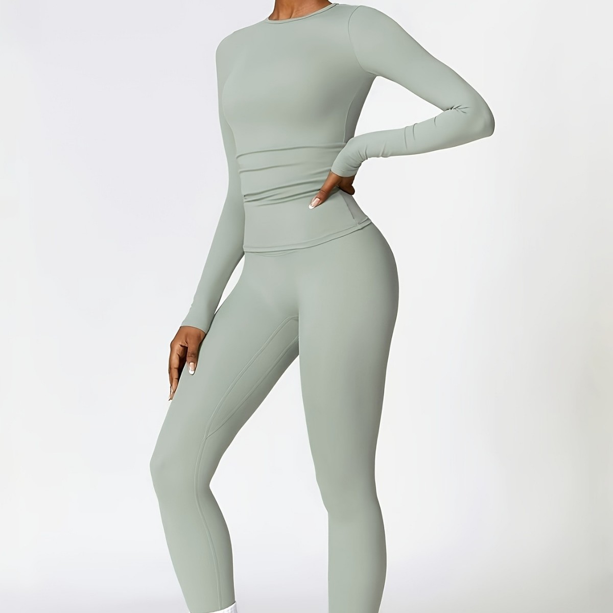 Setelan yoga ketat lengan panj - Winter Clothing Women'S ulasan dan harga