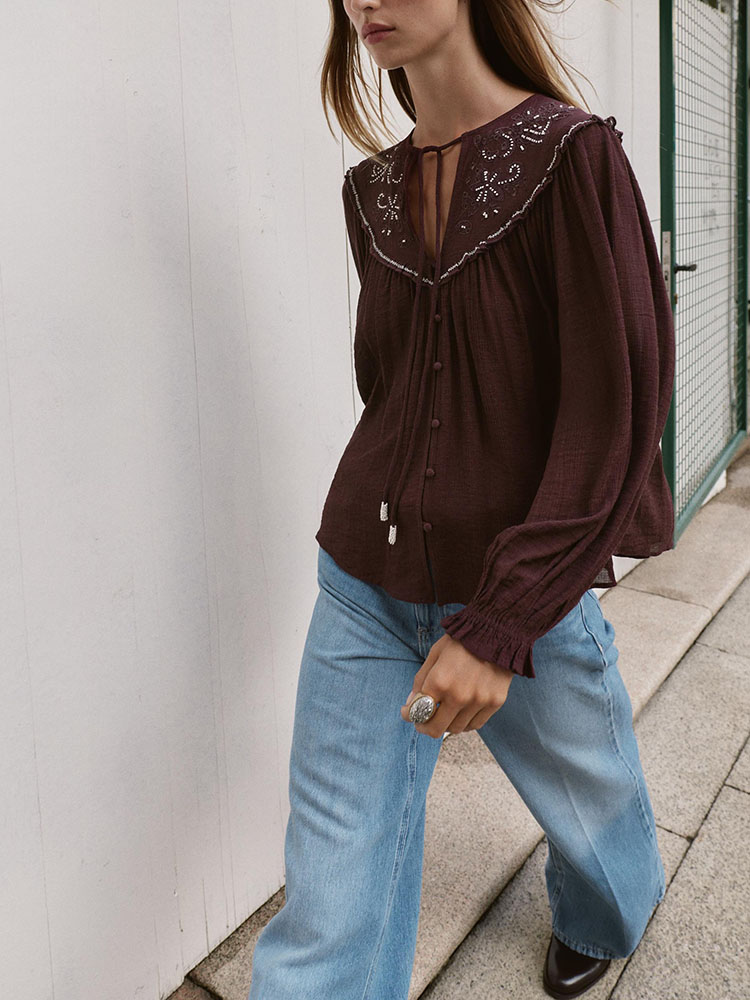 Kemeja Bordir Manik-manik Kasu - Winter Clothing Trends 2025 ulasan dan harga