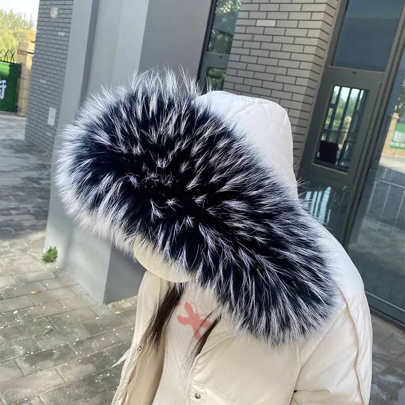 Kerah Bulu Rakun Untuk Jaket W - Winter Clothing Women Sale ulasan dan harga