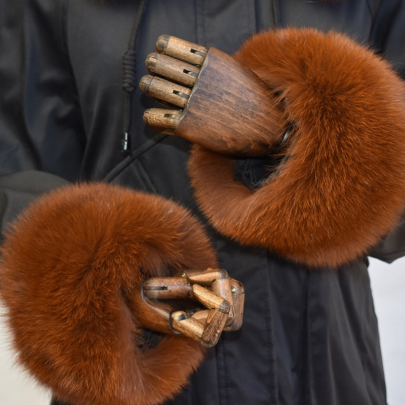 Manset bulu rubah untuk wanita - Winter Clothing Women Sale ulasan dan harga