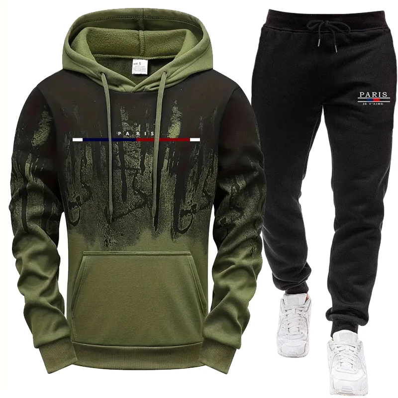 Setelan Pria/Hoodie/Celana Pan - Winter Clothing Fashion ulasan dan harga