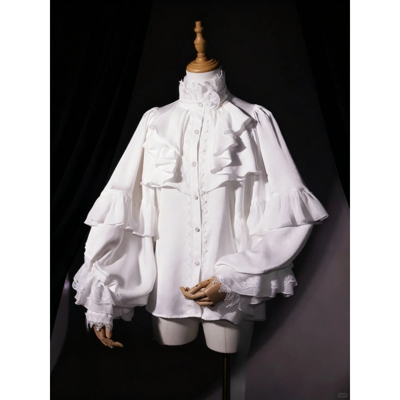 Kemeja Gaya Gothic Lolita Vint - Y2K Winter Clothing ulasan dan harga