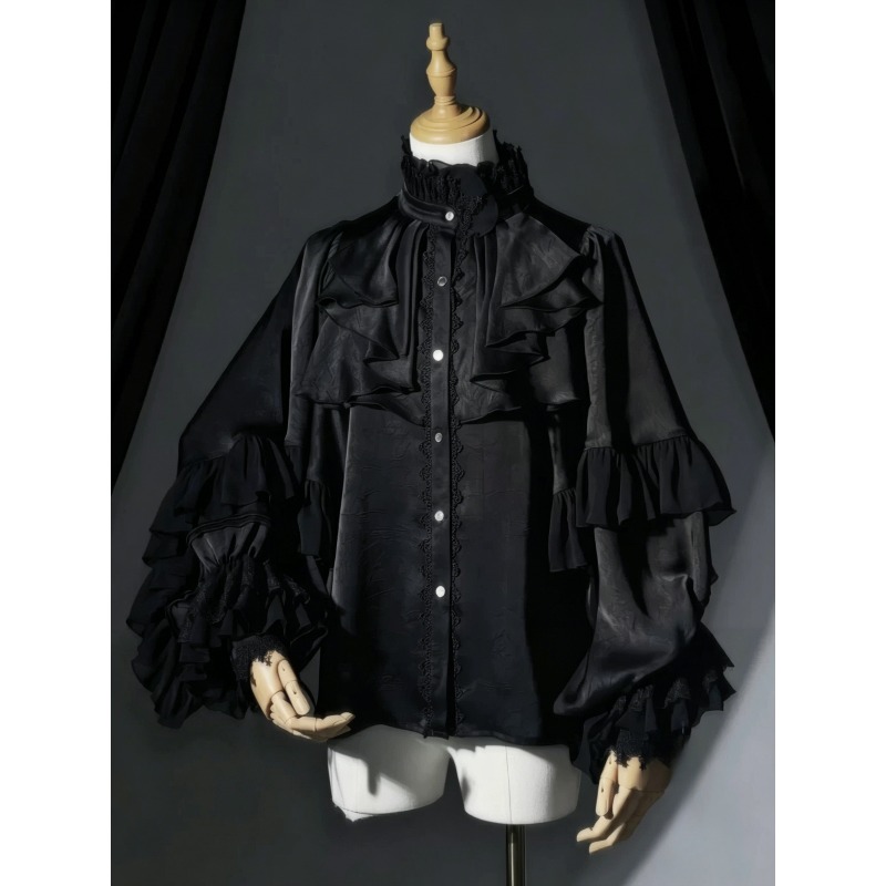 Kemeja Gaya Gothic Lolita Vint - Y2K Winter Clothing ulasan dan harga
