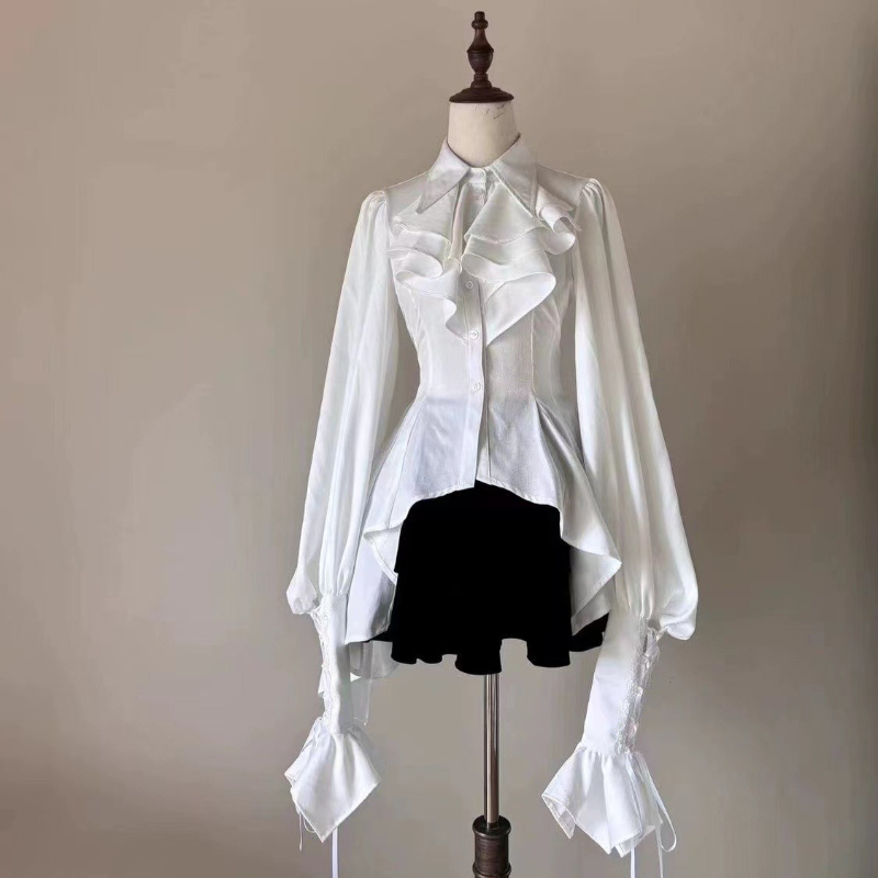 Kemeja Gaya Gothic Lolita Vint - Y2K Winter Clothing ulasan dan harga