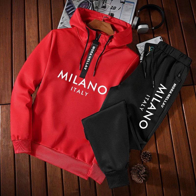 Setelan Olahraga Pria, Hoodie  - Winter Clothing Fashion ulasan dan harga