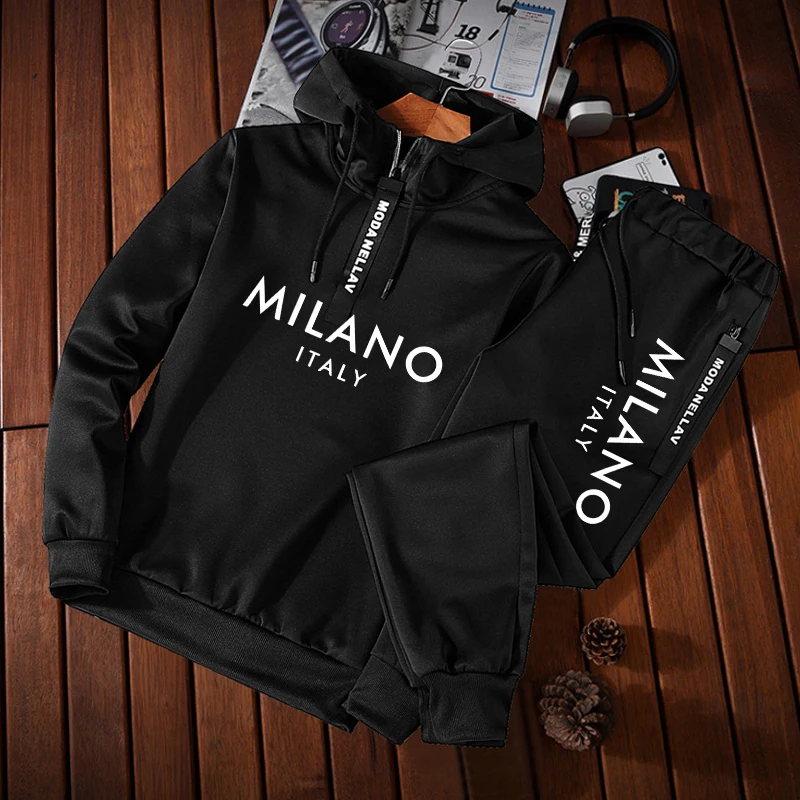 Setelan Olahraga Pria, Hoodie  - Winter Clothing Fashion ulasan dan harga