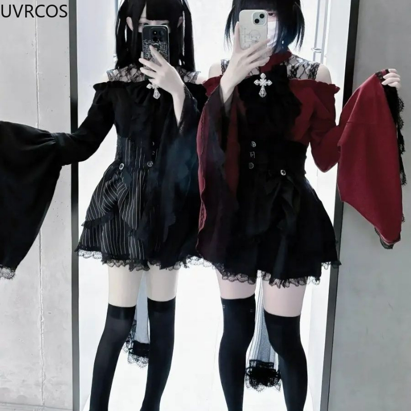 Baju gaya Gotik Y2k Lolita ata - Y2K Winter Clothing ulasan dan harga