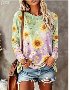 Kaos Wanita Lengan Panjang den - Winter Clothing For Women ulasan dan harga