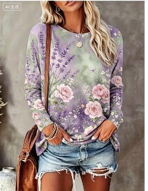 Kaos Wanita Lengan Panjang den - Winter Clothing For Women ulasan dan harga
