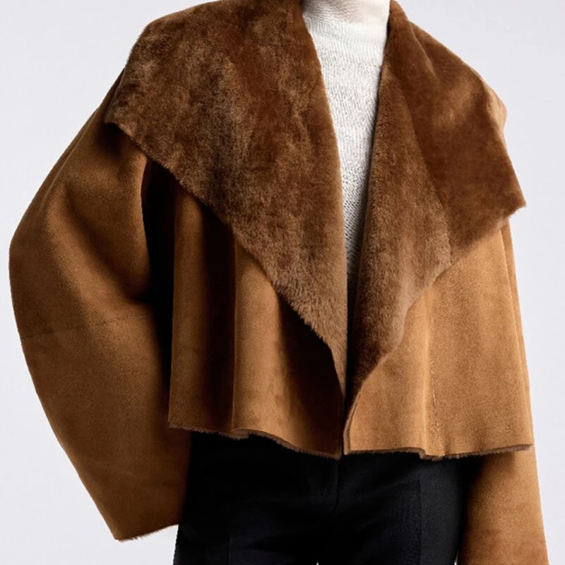 Jaket Wanita Bahan Suede Imita - Winter Clothing Pictures ulasan dan harga