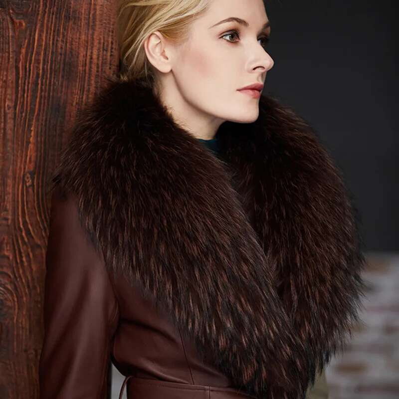 Kerah Bulu Rakun Wanita Musim  - Winter Clothing Women Sale ulasan dan harga