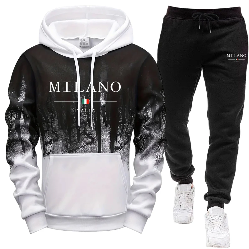 Setelan Pria/Hoodie/Celana Mus - Winter Clothing Fashion ulasan dan harga