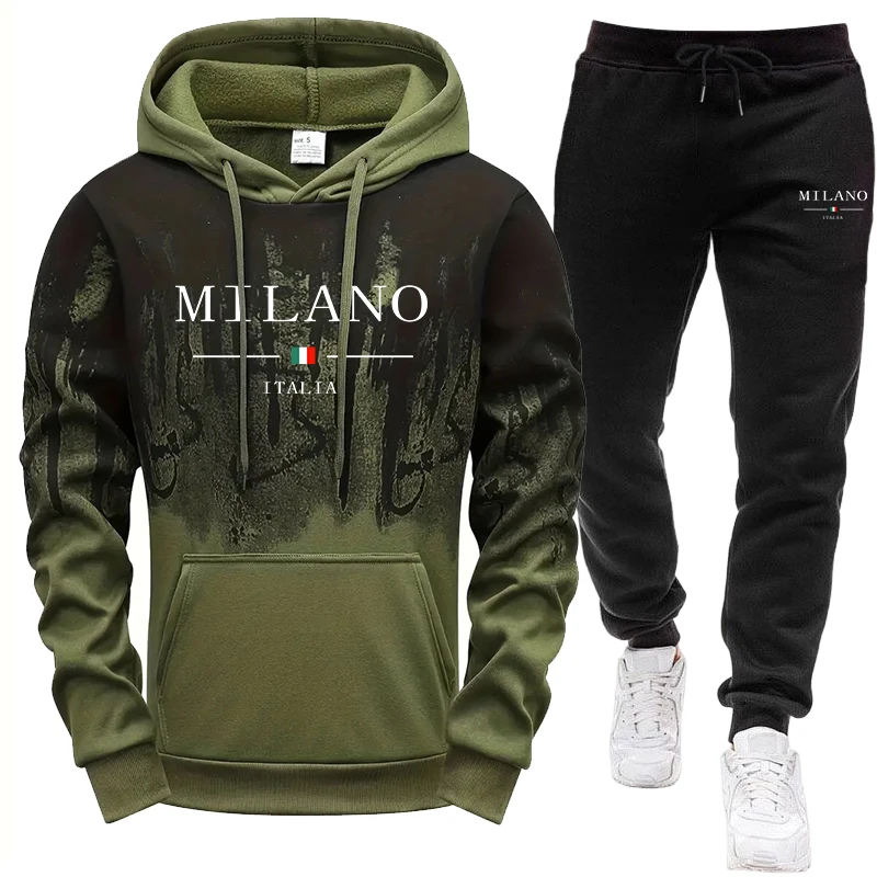 Setelan Pria/Hoodie/Celana Mus - Winter Clothing Fashion ulasan dan harga