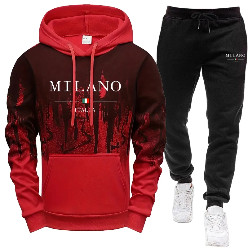 Setelan Pria/Hoodie/Celana Mus - Winter Clothing Fashion ulasan dan harga